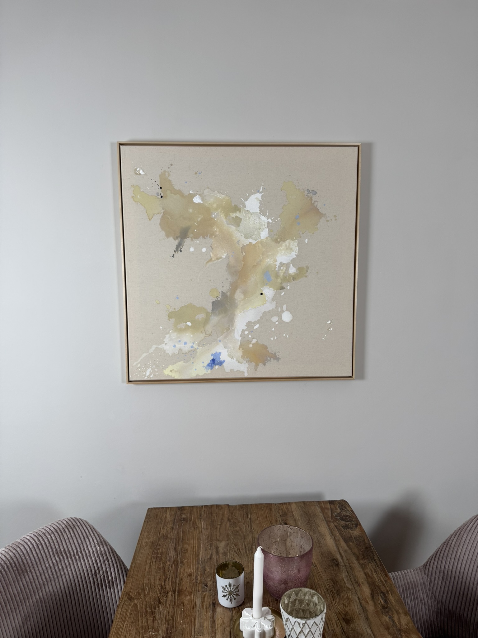 Winterliebe II, 2026, Acryl auf roher Baumwollleinwand, Ansicht 2
